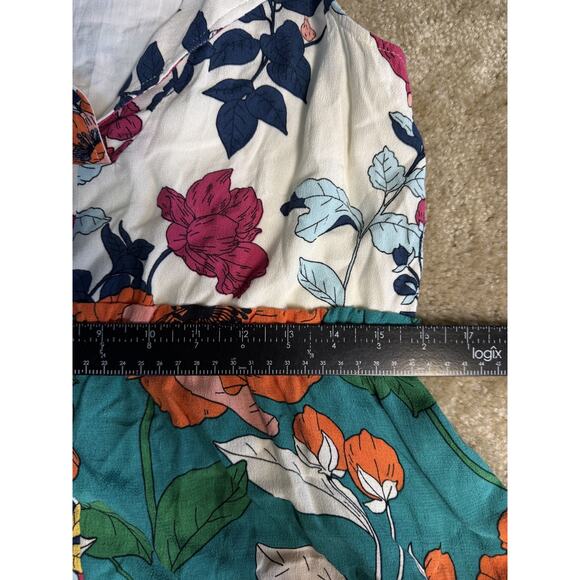 Anthropologie Dinah Collared Halter Tunic Dress Size 0 Floral D674 - Picture 10 of 12